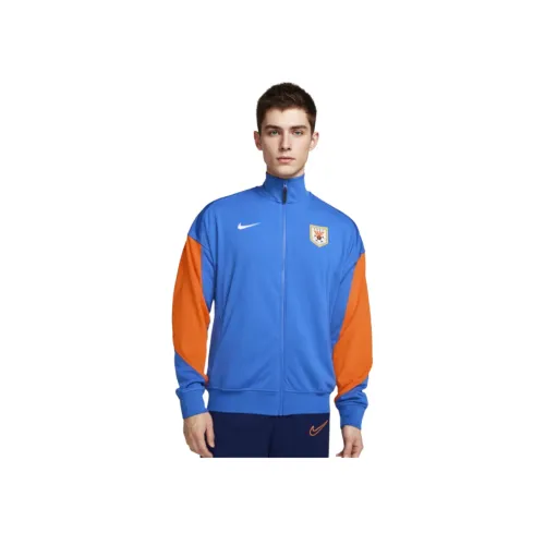 Nike Dri FitAcademy Куртка Мужская Wicker Ivy Синий Ярко-Оранжевый Белый