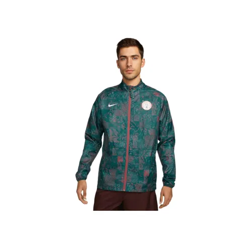 nike Dri Fit AcademySwoosh Куртки Пальто Мужской Темно-бирюзовый Каньон Ржавый Белый