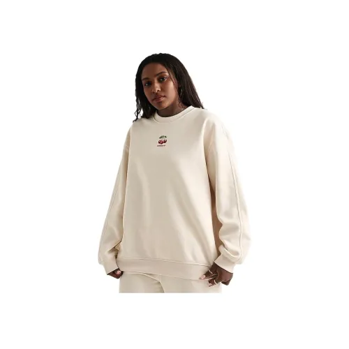 Adidas Originals SS25 OVERSIZED Crewneck Толстовка Женские Экрю