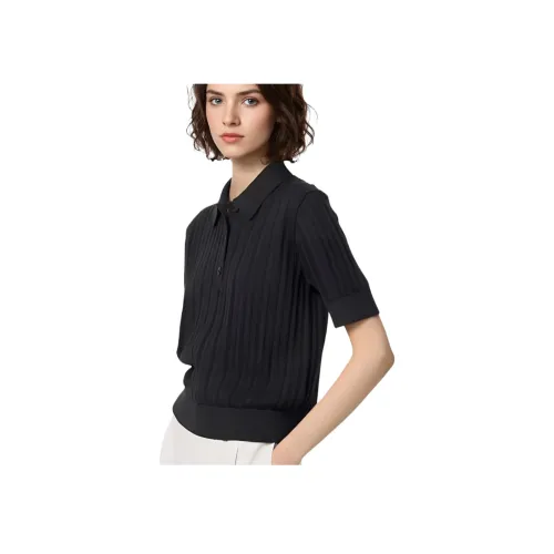 UNIQLO Comptoir des Cotonniers Collaboration SS25 Поло Женское Черное