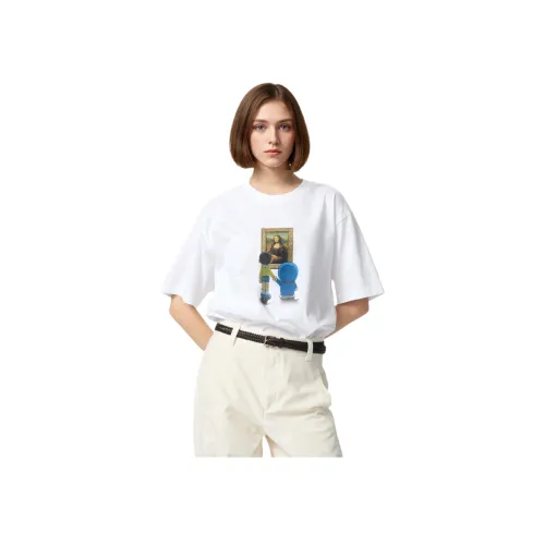 UNIQLO x Doraemon X Louvre Collaboration SS25 T-Shirt Unisex White