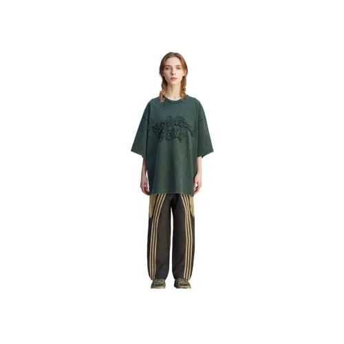 Adidas Originals X SONG FOR THE MUTE WASHED T-Shirt Унисекс Тени Зеленый