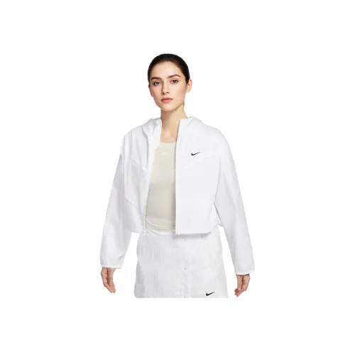 Nike Sportswear Swoosh WINDRUNNER Куртка Женская Белый Белый Черный