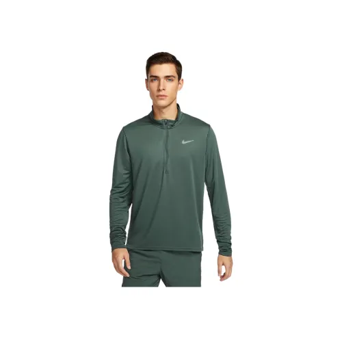 Nike Dri Fit Pacer Бег Т-Рубашка Мужская Винтаж Зеленый