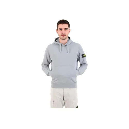 STONE ISLAND Толстовка Мужская Серый Зеленый