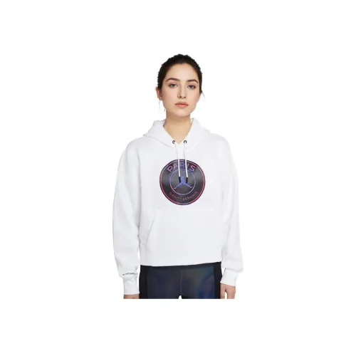 Джордан Свитшот Paris Saint Germain Женская Белая