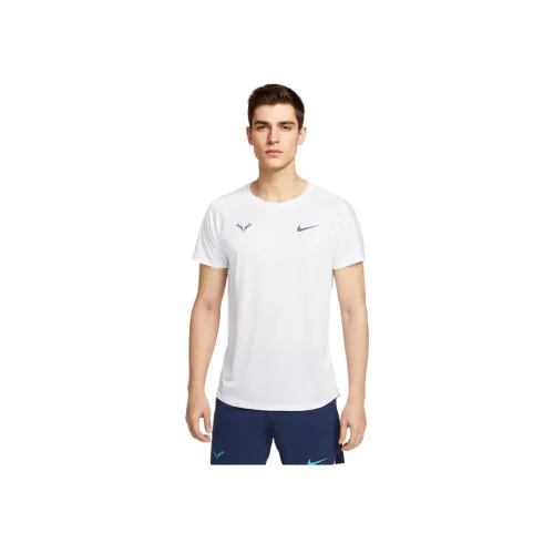 Nike RAFAChallenger Теннис Топ Мужской Белый Синий