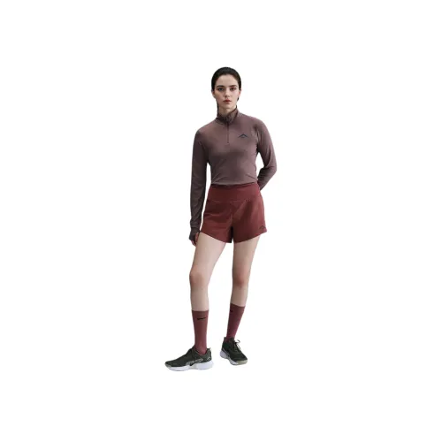 Nike Dri Fit Спортивные шорты Женские Темно-красный 218