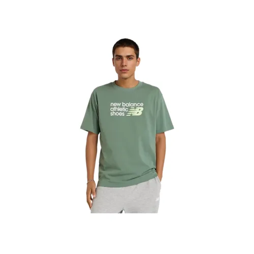 New Balance совместная футболка T Мужская Зеленая