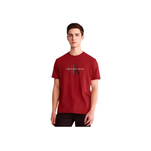Calvin Klein Red Men's T-Shirts Кальвин Кляйн Красный Мужские Футболки