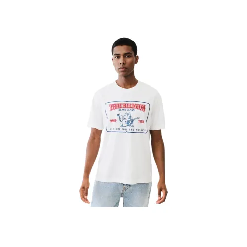 TRUE RELIGION T Рубашка Мужская Белая