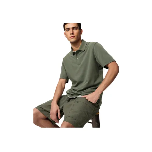 UNIQLO AIRism Поло Унисекс Темно-оливковый