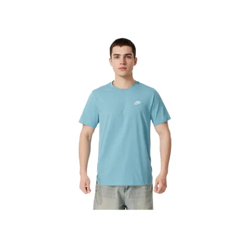 Nike Blue Men's T-Shirts Найк Синий Мужские Футболки