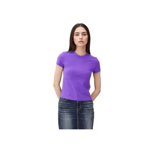 DIESEL Фиолетовые Женские Т-рубашки