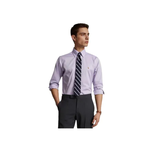 Polo Ralph Lauren FW24 Рубашка Мужская Светло-фиолетовая