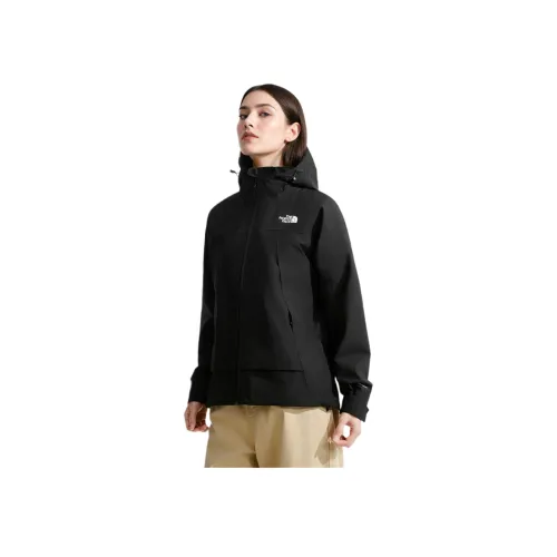 THE NORTH FACE Dryvent Hiking Outdoor Adventure Waterproof Windbreaker Women's Космический Черный