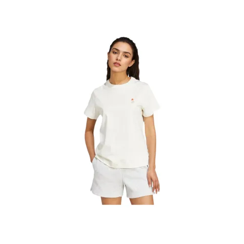 Adidas SS25 T-Shirt Женская Нефритовый Белый