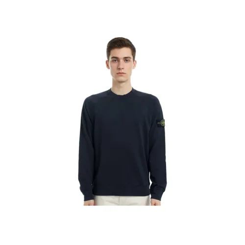 STONE ISLAND Толстовка Мужская Морской Синий