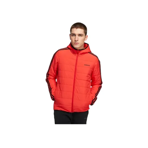 ADIDAS NEO Хлопковый пуховик Мужской Черный Красный