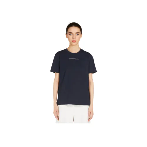 MaxMara Стандартная T-рубашка Женская Темно-синий