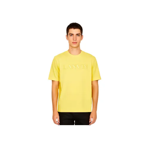 Lanvin Желтые Мужские T-рубашки