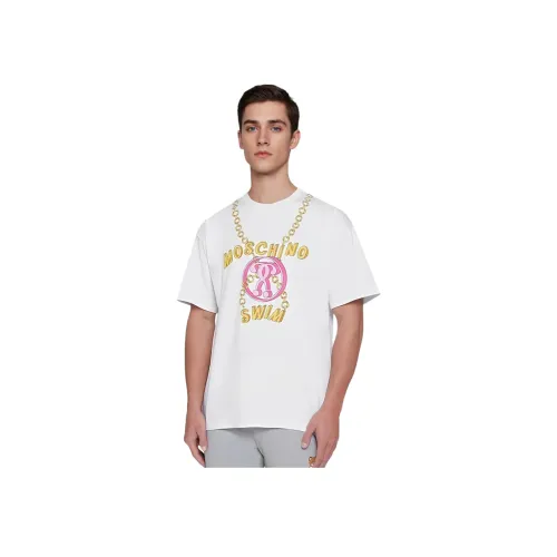 MOSCHINO Белая Мужская T-Рубашка