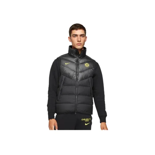 Nike Черный Мужской Пуховый жилет