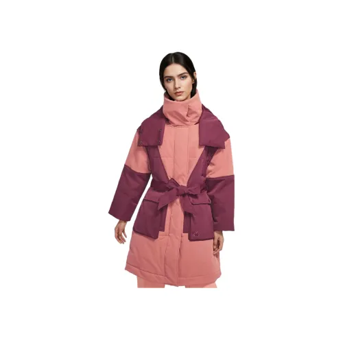 Джордан Хлопковый пуховик женский розовый