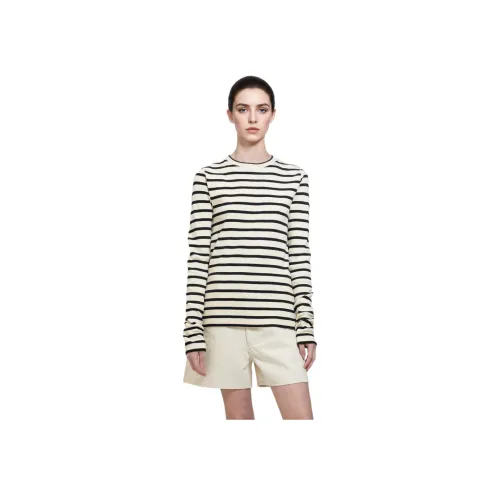 JIL SANDER T Рубашка Женская Черная Белая