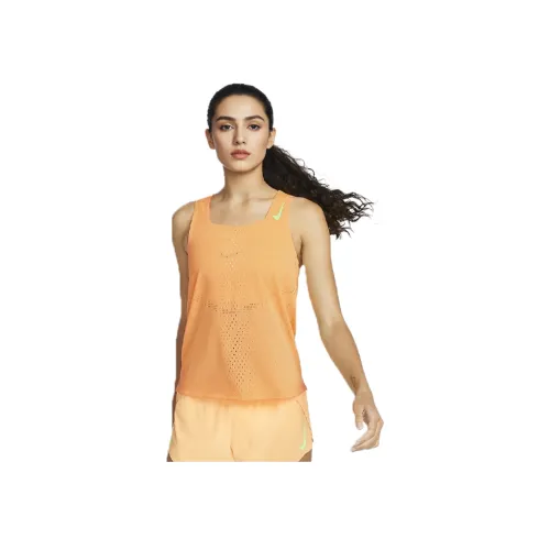 NIKE Персиково-Кремовые Женские Майки