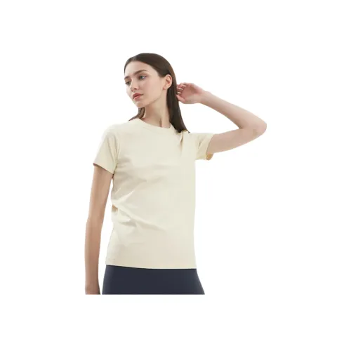 UNIQLO Светло-бежевые Женские Футболки