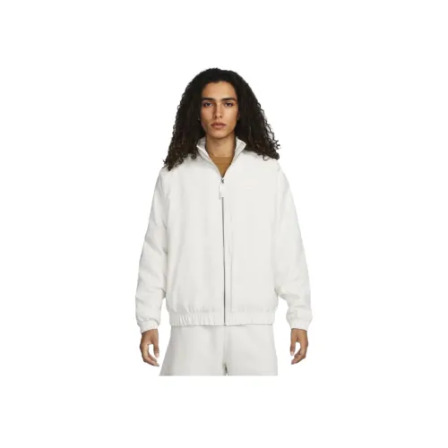 Nike Серый Белый Мужской Пуховик