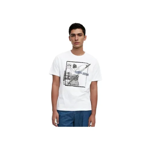 UNIQLO x NARUTO LIANMINGKUAN SS23 рубашка унисекс белый