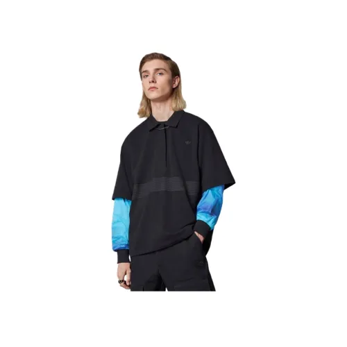 Adidas Originals Blue Version Collection Поло Мужское Черное