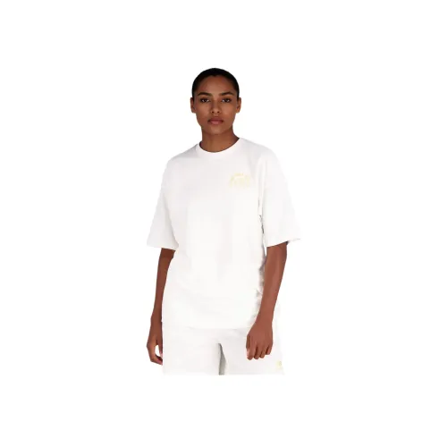 New Balance Essentials BLOOMY T Рубашка Женская Морская Соль Белый