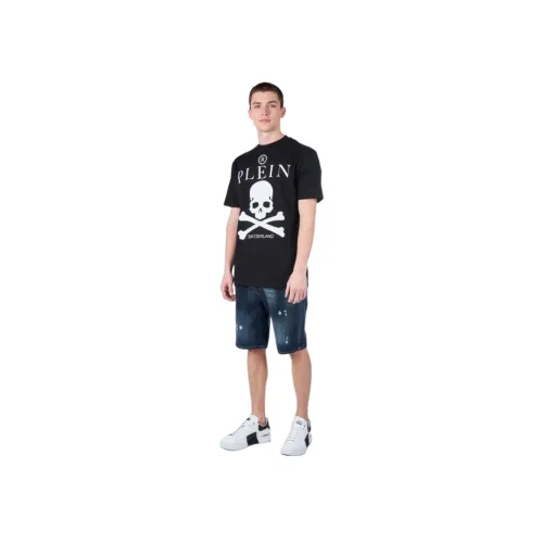 PHILIPP PLEIN Мужские черные рубашки T