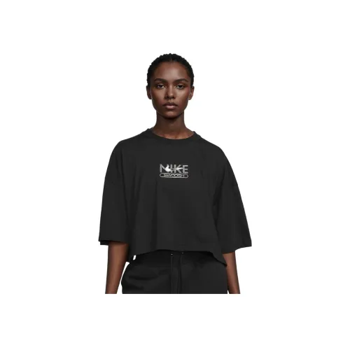 NIKE Черные Женские Короткие Топы