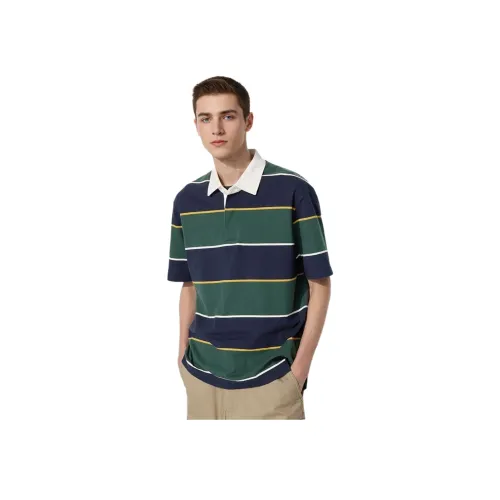 UNIQLO Рубашка с оборванным рукавом унисекс темно-зеленый