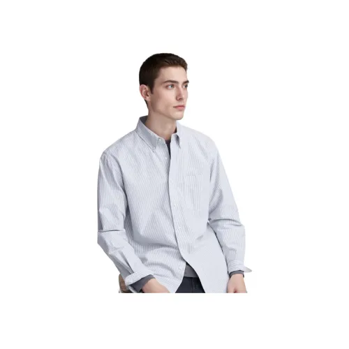 UNIQLO Рубашка Мужская Asphalt Серый
