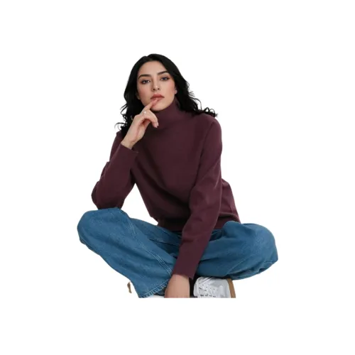 UNIQLO Бургунди Женский Трикотаж