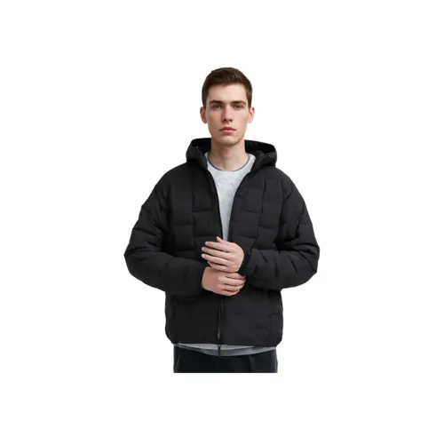 UNIQLO Хлопковый пуховик унисекс Space Black