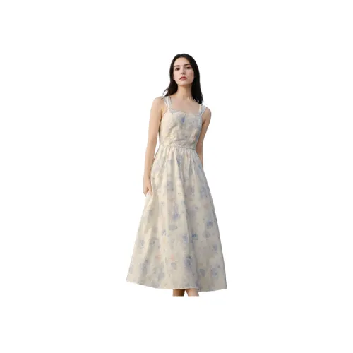 Inman Юбка Платье Женское Набор в Коробке Белый Синий