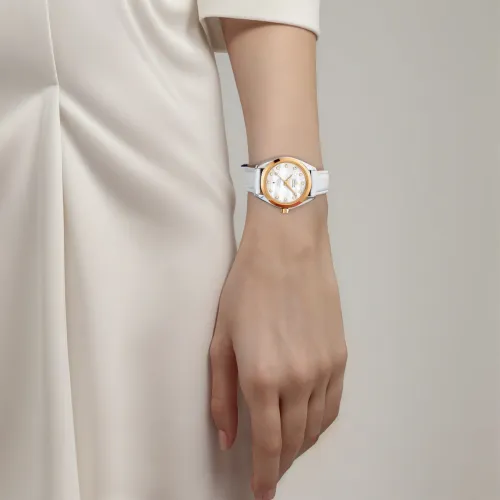 OMEGA Механический Movement Женские AQUA TERRA 150 метров Часы 34 мм Жемчужная раковина Цвет