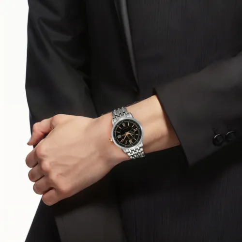 SEIKO Автоматический Механический Механизм Мужские Часы 39,5 мм Черный
