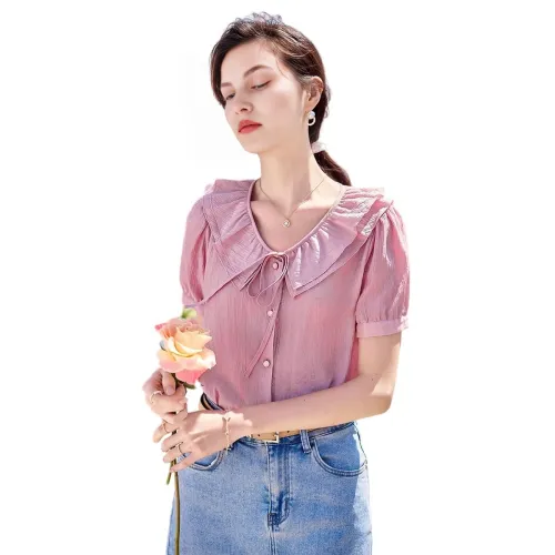 Like The Age Of Water Рубашка Женская Розовая Фиолетовая