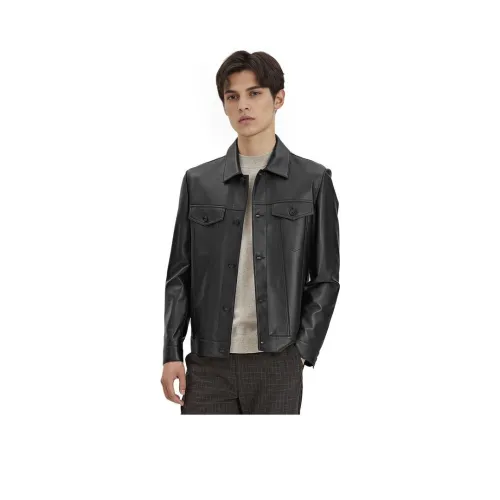 KAISER Черный Унисекс Кожаные куртки