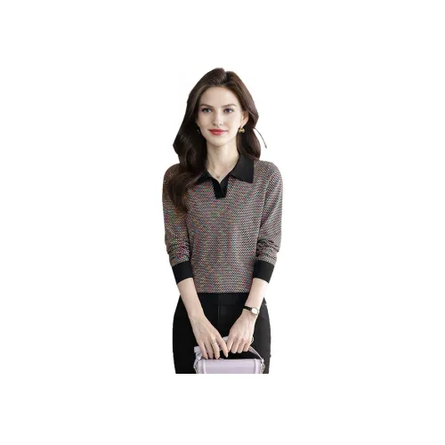 Cypress House Трикотаж Женский Черный Красный