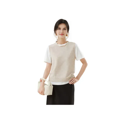 JINJU Бежевые Женские Майки