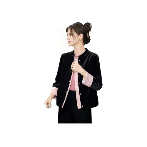 Cypress House Cropped Jacket Женская Черный Розовый