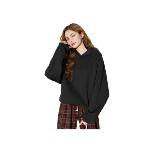 FAWENXIANGZI Толстовка Женская Черная